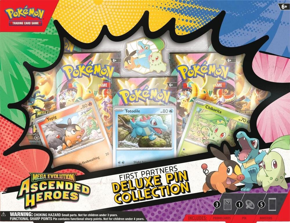 Ascended Heroes First Partners Deluxe Pin Collection - ME: Ascended Heroes (ASC)